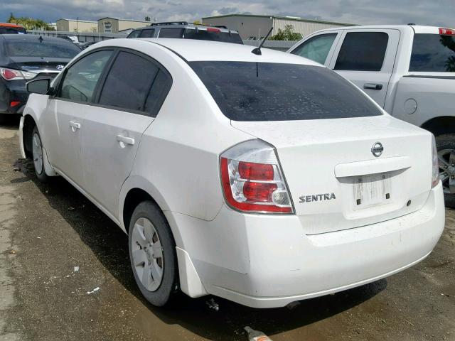 3N1AB61E08L738118 - 2008 NISSAN SENTRA 2.0 WHITE photo 3