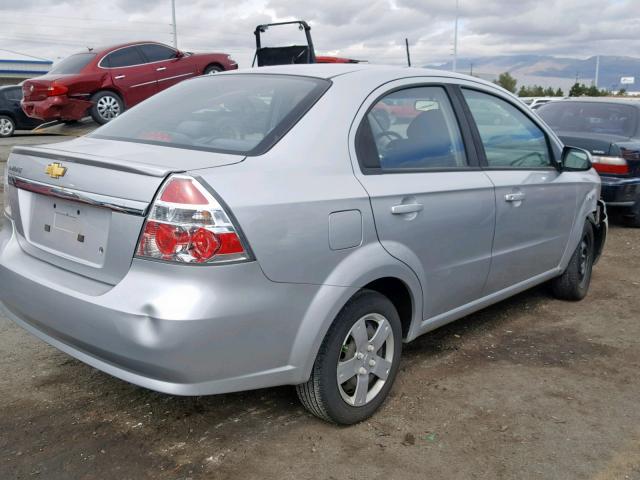 KL1TD5DE8BB214933 - 2011 CHEVROLET AVEO LS SILVER photo 4