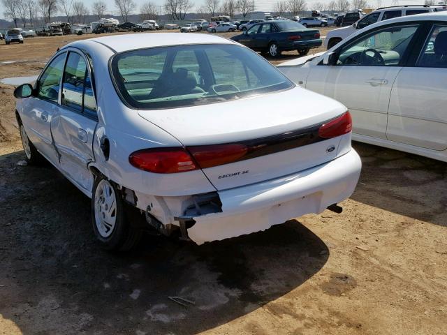 3FAFP13P81R224712 - 2001 FORD ESCORT WHITE photo 3