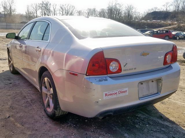 1G1ZC5E18BF110381 - 2011 CHEVROLET MALIBU 1LT 银色 照片 3