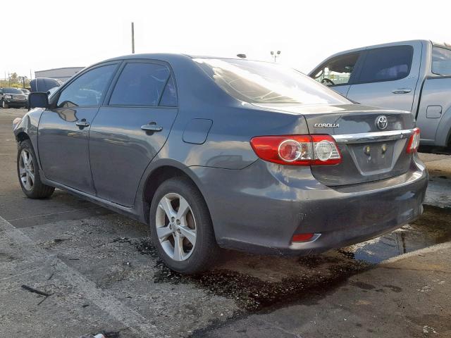 2T1BU4EE4CC880378 - 2012 TOYOTA COROLLA BA GRAY photo 3