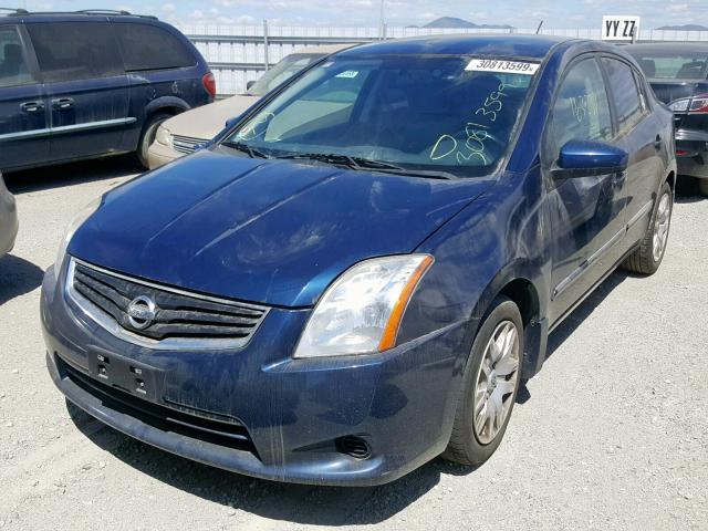 3N1AB6AP8AL692772 - 2010 NISSAN SENTRA 2.0 BLUE photo 2