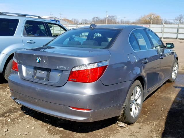 WBANV13519C152902 - 2009 BMW 528 XI GRAY photo 4