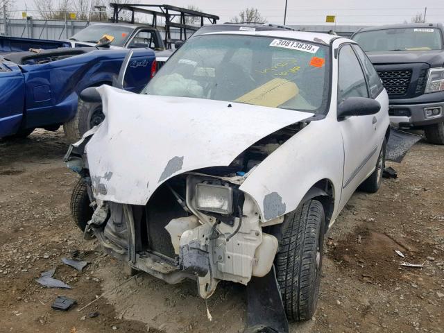 2C1MR2264V6725133 - 1997 GEO METRO WHITE photo 2