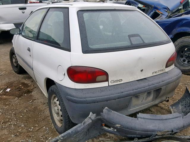 2C1MR2264V6725133 - 1997 GEO METRO WHITE photo 3