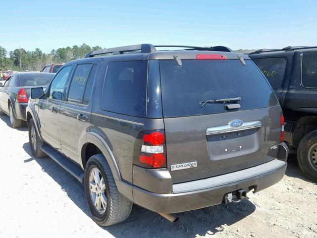 1FMEU73E67UB46489 - 2007 FORD EXPLORER X GRAY photo 3
