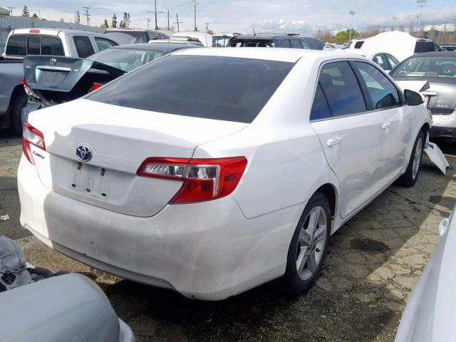 4T1BD1FK1CU036431 - 2012 TOYOTA CAMRY HYBR WHITE photo 4