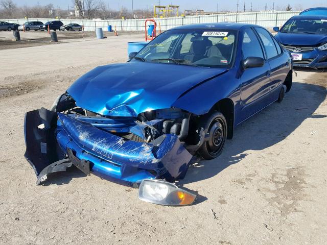 1G1JF52F447171261 - 2004 CHEVROLET CAVALIER L BLUE photo 2