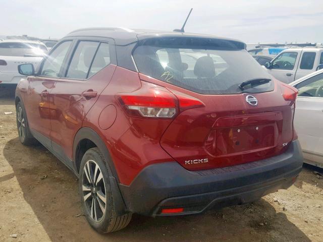 3N1CP5CU3JL511276 - 2018 NISSAN KICKS S RED photo 3