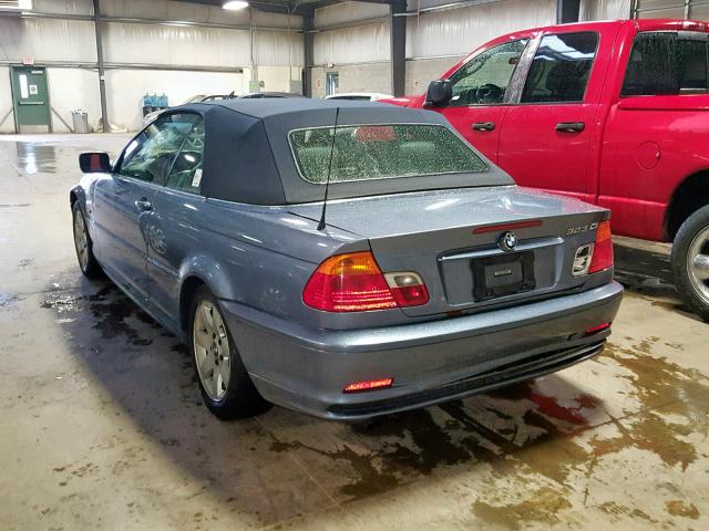 WBABR3342YEB39222 - 2000 BMW 323 CI BLUE photo 3