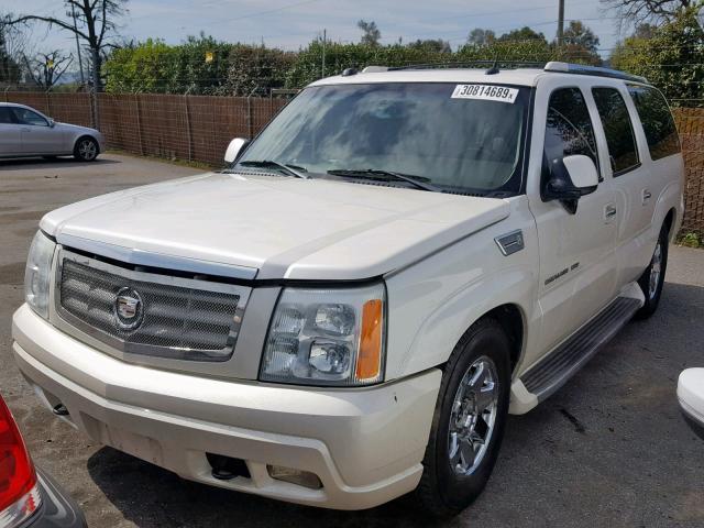 3GYFK66N34G333041 - 2004 CADILLAC ESCALADE E WHITE photo 2