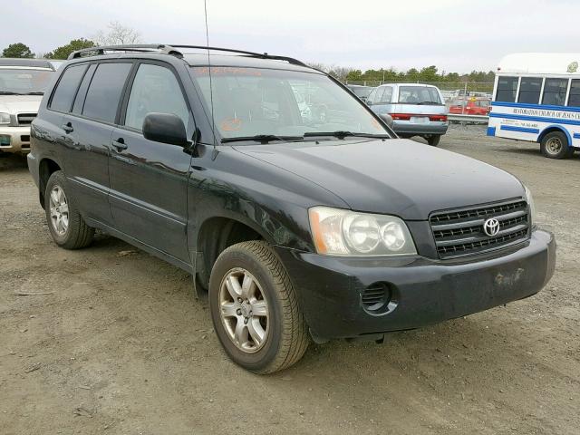 JTEGF21A930084562 - 2003 TOYOTA HIGHLANDER BLACK photo 1