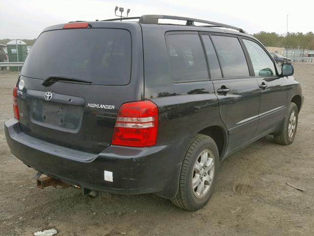 JTEGF21A930084562 - 2003 TOYOTA HIGHLANDER BLACK photo 4