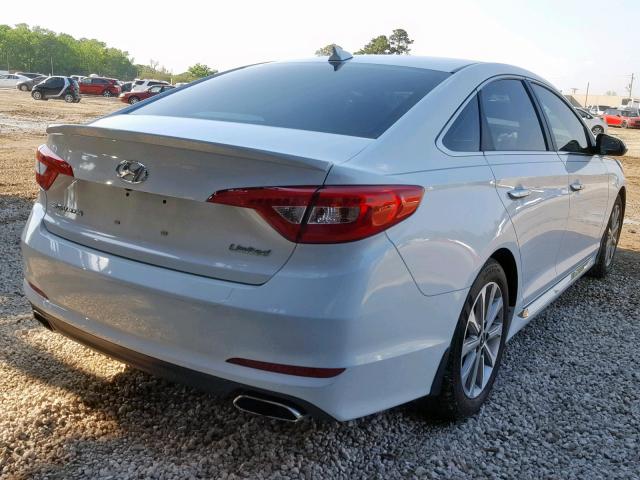 5NPE34AF2GH401943 - 2016 HYUNDAI SONATA SPO WHITE photo 4