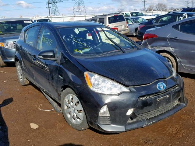 JTDKDTB33C1517734 - 2012 TOYOTA PRIUS C BLACK photo 1