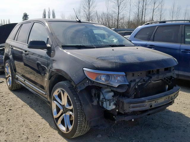 2FMDK4AK8BBB30690 - 2011 FORD EDGE SPORT BLACK photo 1