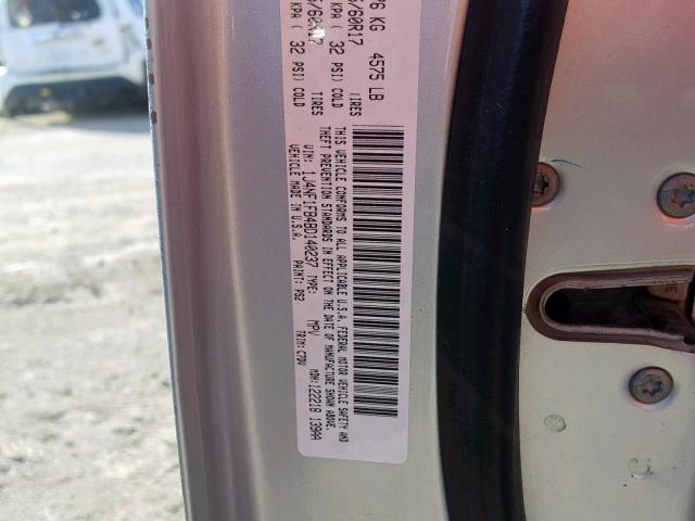 1J4NF1FB4BD140237 - 2011 JEEP COMPASS SP 银色 照片 10