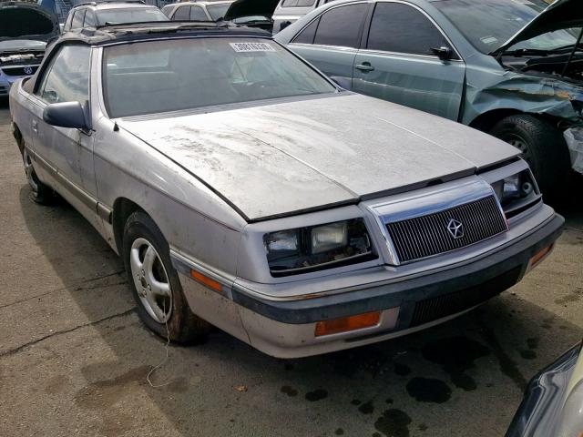 1C3XJ45K4LG434953 - 1990 CHRYSLER LEBARON SILVER photo 1