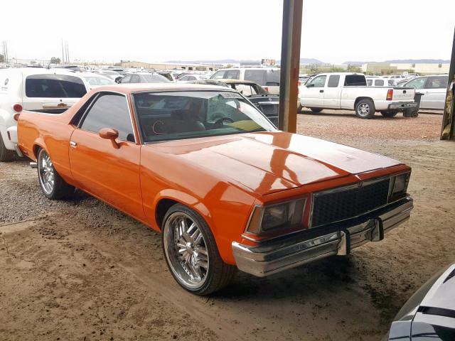 1W80U8R406821 - 1978 CHEVROLET EL CAMINO ORANGE photo 1