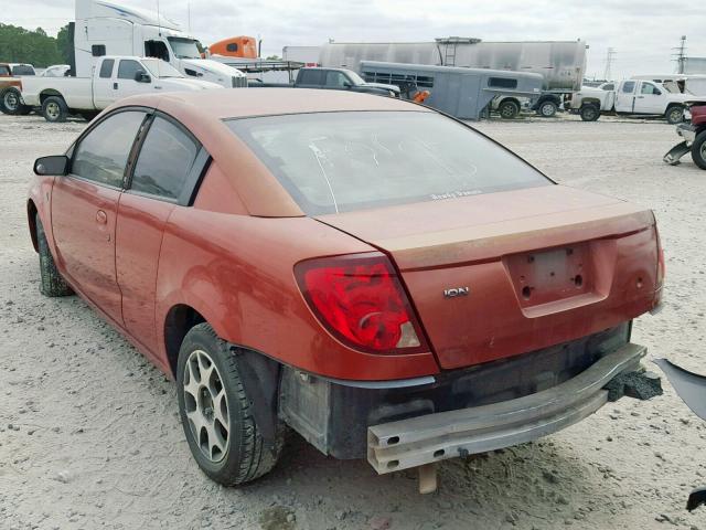 1G8AW14F93Z194965 - 2003 SATURN ION LEVEL ORANGE photo 3