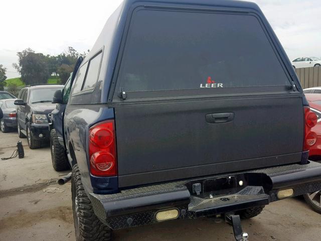 1D7KS28C47J532519 - 2007 DODGE RAM 2500 S ლურჯი ფოტო 3