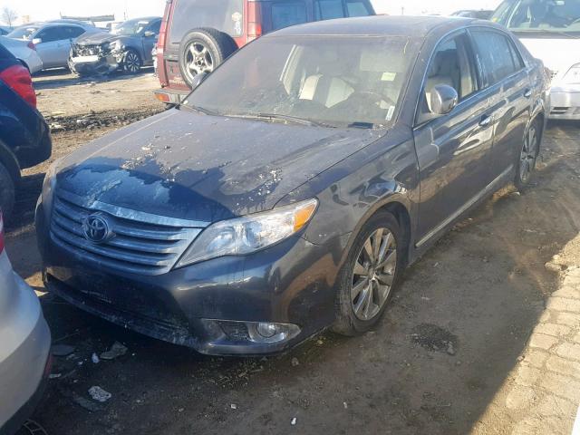 4T1BK3DB8BU389803 - 2011 TOYOTA AVALON BAS GRAY photo 2