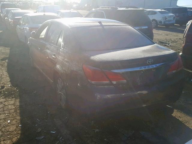 4T1BK3DB8BU389803 - 2011 TOYOTA AVALON BAS GRAY photo 3