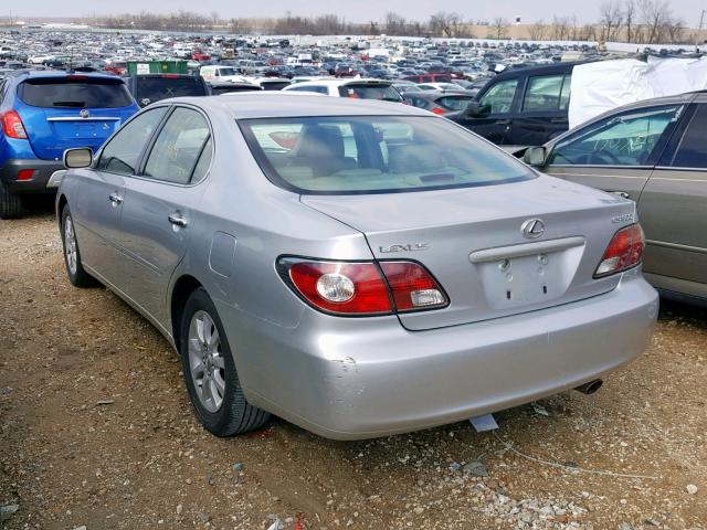 JTHBF30G920006791 - 2002 LEXUS ES 300 SILVER photo 3