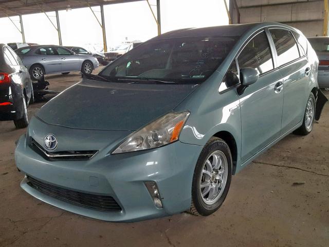 JTDZN3EU1D3189879 - 2013 TOYOTA PRIUS V SILVER photo 2