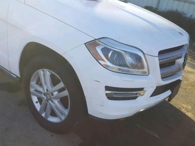 4JGDF7CE9EA434110 - 2014 MERCEDES-BENZ GL 450 4MA WHITE photo 9