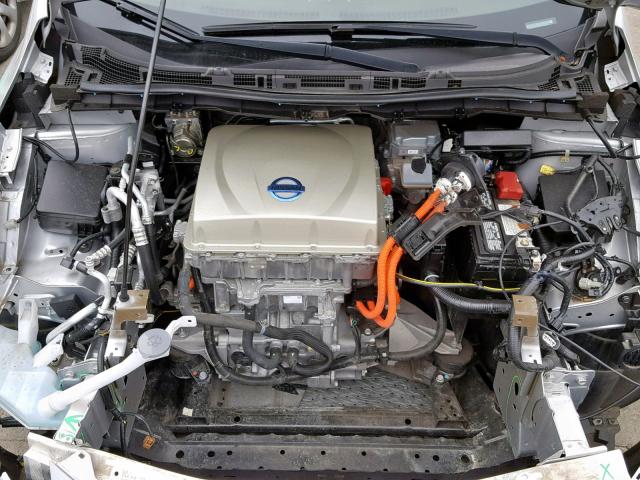 1N4AZ0CPXFC334519 - 2015 NISSAN LEAF S SILVER photo 7