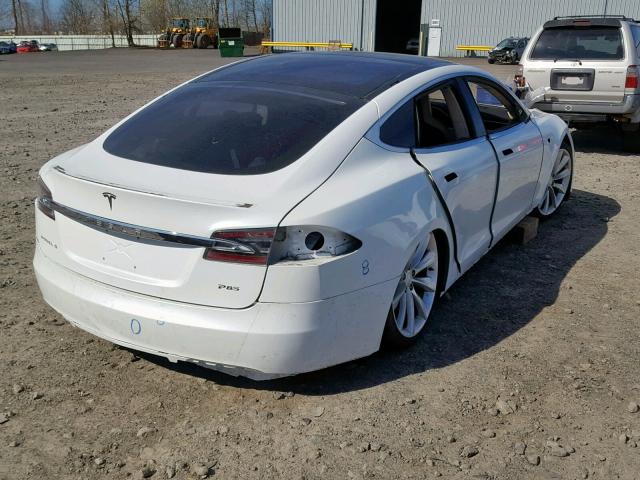 5YJSA1DP0CFS00451 - 2012 TESLA MODEL S WHITE photo 4