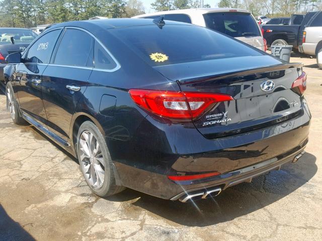 5NPE34ABXFH127242 - 2015 HYUNDAI SONATA SPO BLACK photo 3