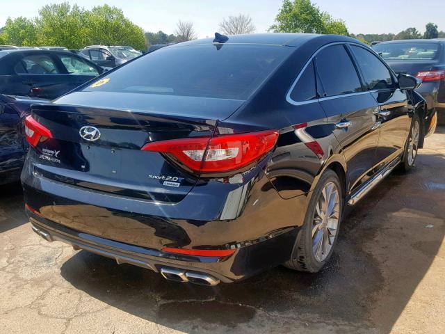 5NPE34ABXFH127242 - 2015 HYUNDAI SONATA SPO BLACK photo 4