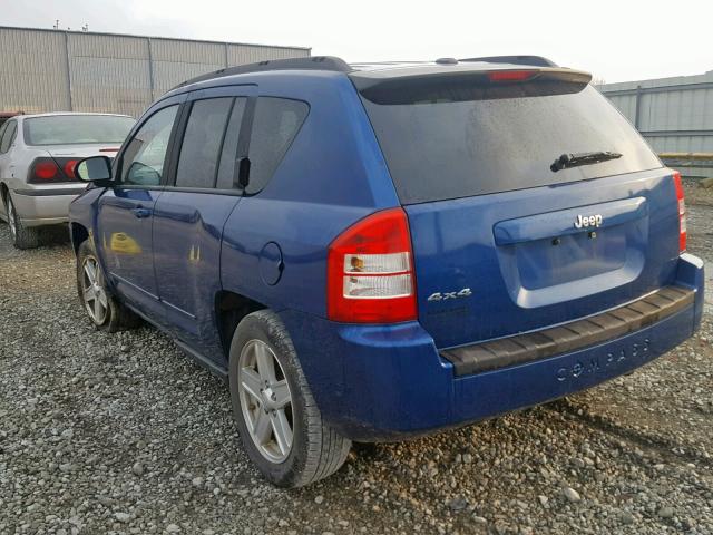 1J4NF4FB7AD501704 - 2010 JEEP COMPASS SP BLUE photo 3