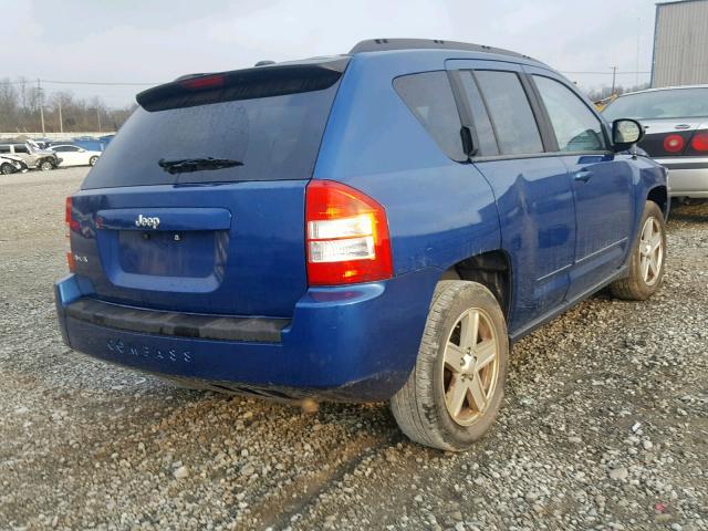 1J4NF4FB7AD501704 - 2010 JEEP COMPASS SP BLUE photo 4