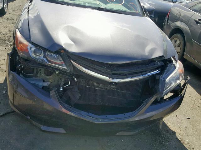 19VDE1F3XFE002910 - 2015 ACURA ILX 20 GRAY photo 9