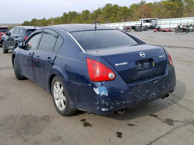 1N4BA41E54C855116 - 2004 NISSAN MAXIMA SE BLUE photo 3