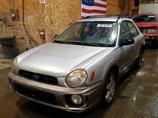 JF1GG68512G803364 - 2002 SUBARU IMPREZA OU SILVER photo 2