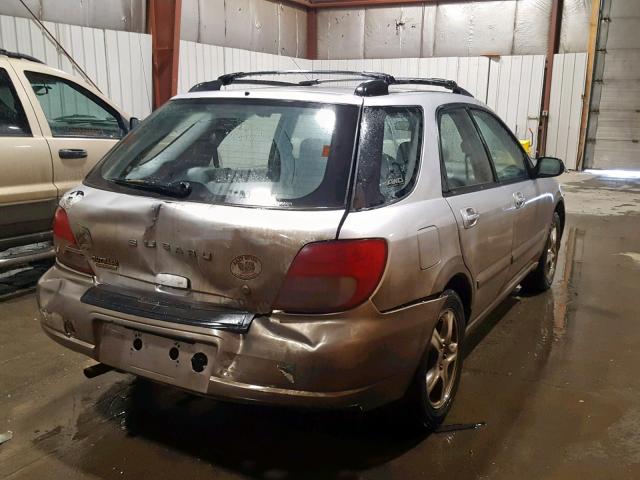 JF1GG68512G803364 - 2002 SUBARU IMPREZA OU SILVER photo 4