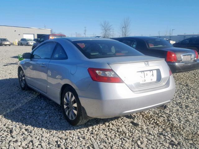 2HGFG12989H535689 - 2009 HONDA CIVIC EXL SILVER photo 3