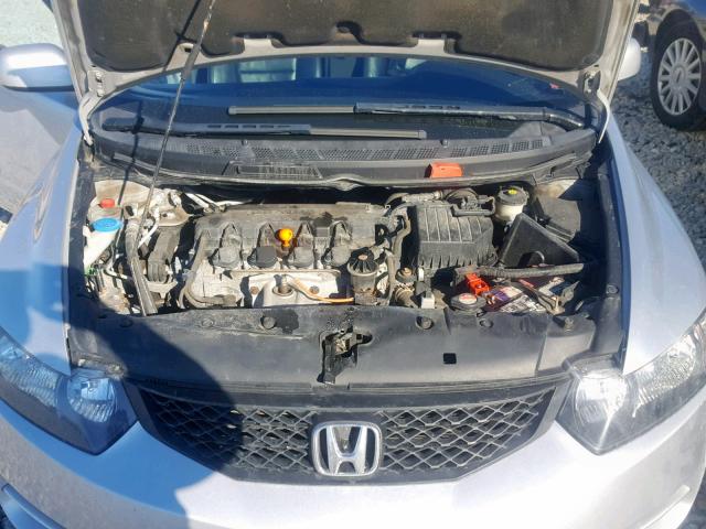 2HGFG12989H535689 - 2009 HONDA CIVIC EXL SILVER photo 7