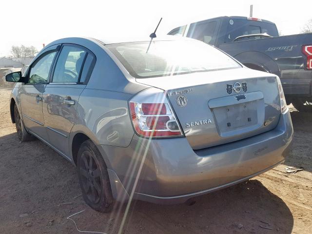 3N1AB61EX8L642612 - 2008 NISSAN SENTRA 2.0 SILVER photo 3