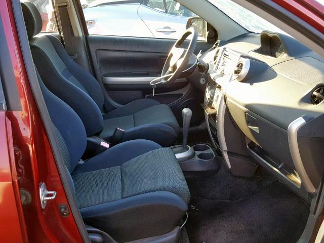 JTKKT624660131356 - 2006 TOYOTA SCION XA BURGUNDY photo 5