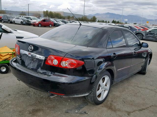 1YVHP80D855M35840 - 2005 MAZDA 6 S BLACK photo 4