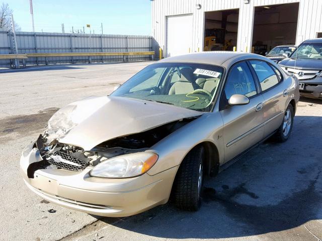 1FAFP5523YA215283 - 2000 FORD TAURUS SES GOLD photo 2