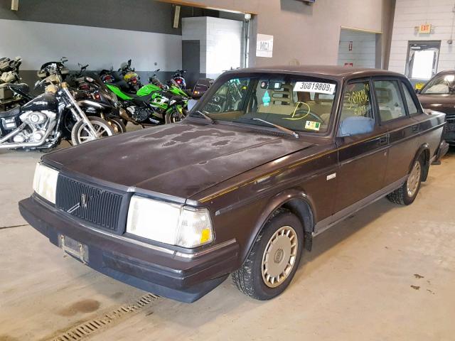 YV1AS8800N1469277 - 1992 VOLVO 240 BASE GRAY photo 2