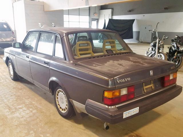 YV1AS8800N1469277 - 1992 VOLVO 240 BASE GRAY photo 3