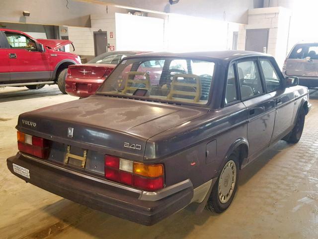 YV1AS8800N1469277 - 1992 VOLVO 240 BASE GRAY photo 4