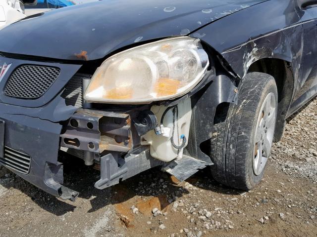 1G2AS18H497258240 - 2009 PONTIAC G5 GRAY photo 9